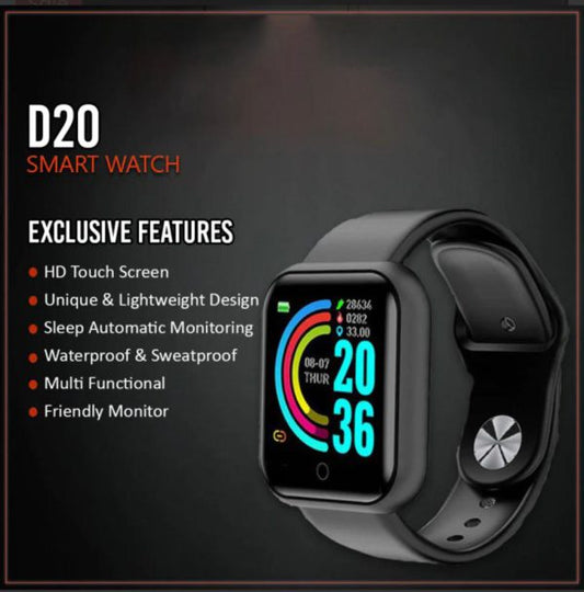 D20 Ultra Smart Watch Heart Rate Blood Pressure Oxygen