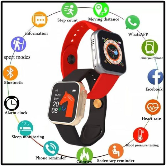 D20 Ultra Smart Watch Heart Rate Blood Pressure Oxygen