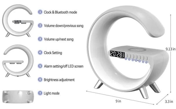 G63 Rgb Light Bluetooth Speaker 4 In 1 Led Rgb Light